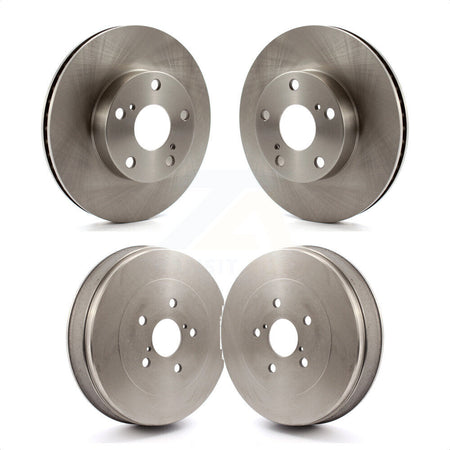 Front Rear Disc Brake Rotors Drums Kit For Toyota Tacoma With 5 Lug Wheels K8-102107 by Top Quality