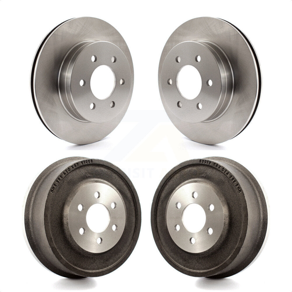 Front Rear Disc Brake Rotors Drums Kit For Dodge Dakota Durango K8-102112 by Top Quality