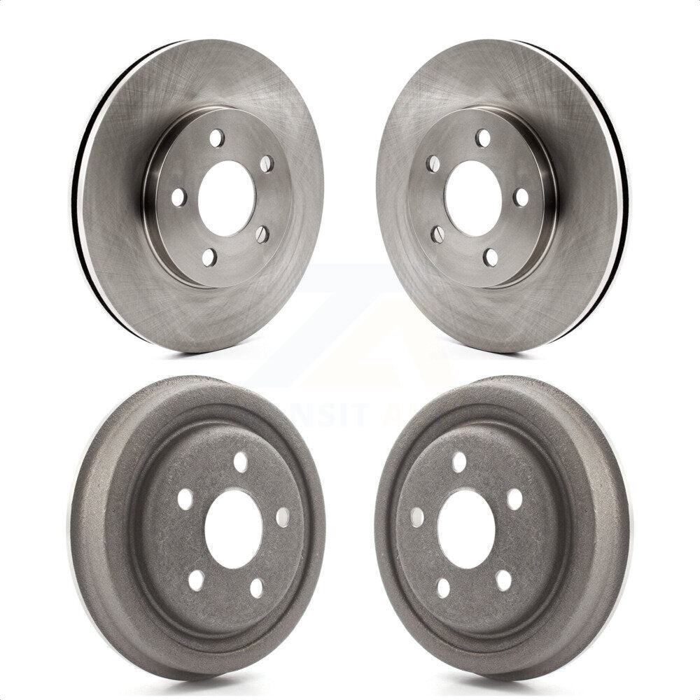 Front Rear Disc Brake Rotors Drums Kit For Neon Dodge Plymouth Chrysler SX 2.0 K8-102114 by Top Quality