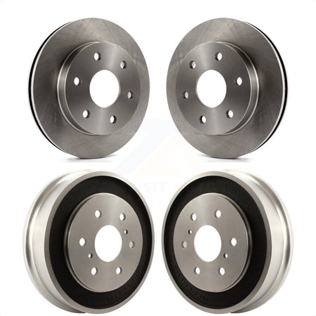 Front Rear Disc Brake Rotors Drums Kit For Chevrolet Silverado 1500 GMC Sierra Classic rear brakes K8-102117 by Top Quality