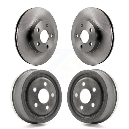 Front Rear Disc Brake Rotors Drums Kit For Chevrolet Cavalier Pontiac Sunfire Grand Am Buick Skylark Corsica Oldsmobile Achieva Beretta Sunbird Cutlass Calais K8-102130 by Top Quality