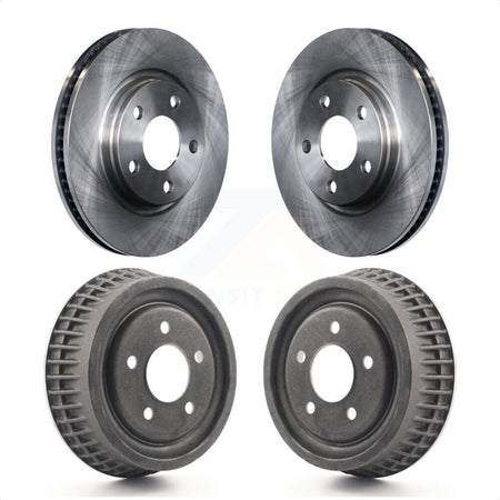 Front Rear Disc Brake Rotors Drums Kit For 2005 Pontiac Montana AWD K8-102136 by Top Quality