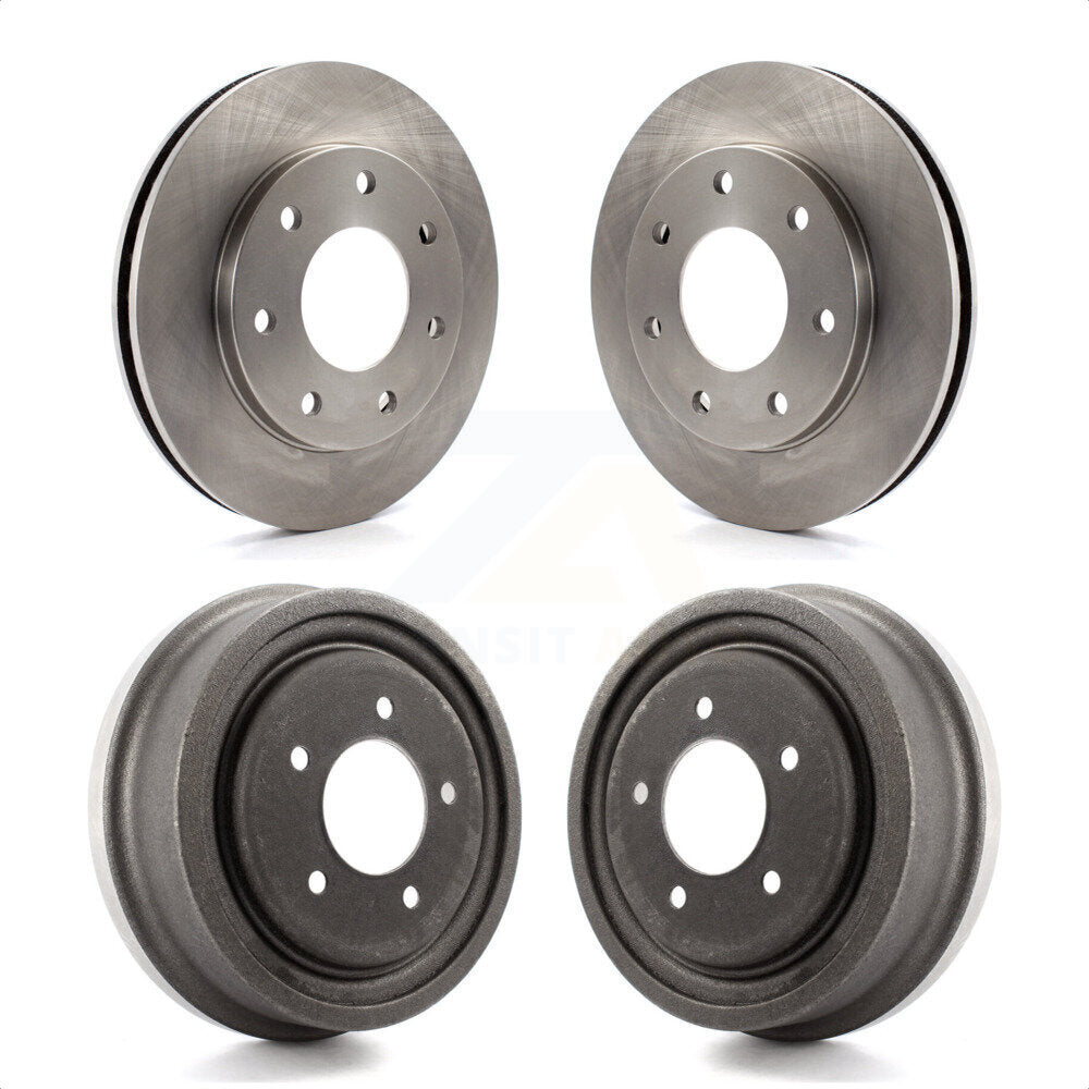 Front Rear Disc Brake Rotors Drums Kit For 1999 Ford F-150 4WD With 7 Lug Wheels K8-102141 by Top Quality