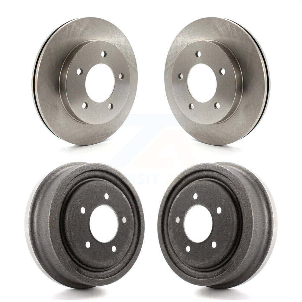 Front Rear Disc Brake Rotors Drums Kit For Ford F-150 4WD K8-102142 by Top Quality