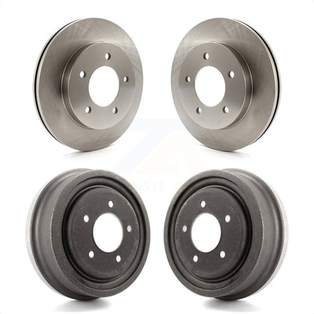 Front Rear Disc Brake Rotors Drums Kit For Ford F-150 4WD K8-102142 by Top Quality