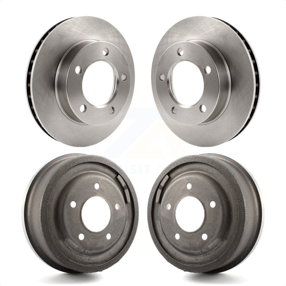 Front Rear Disc Brake Rotors Drums Kit For Ford F-150 Bronco K8-102143 by Top Quality