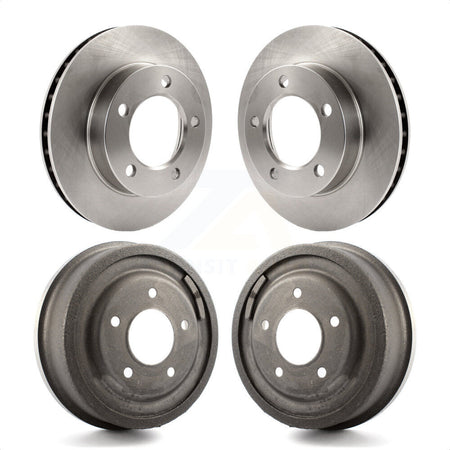 Front Rear Disc Brake Rotors Drums Kit For Ford F-150 Bronco K8-102143 by Top Quality