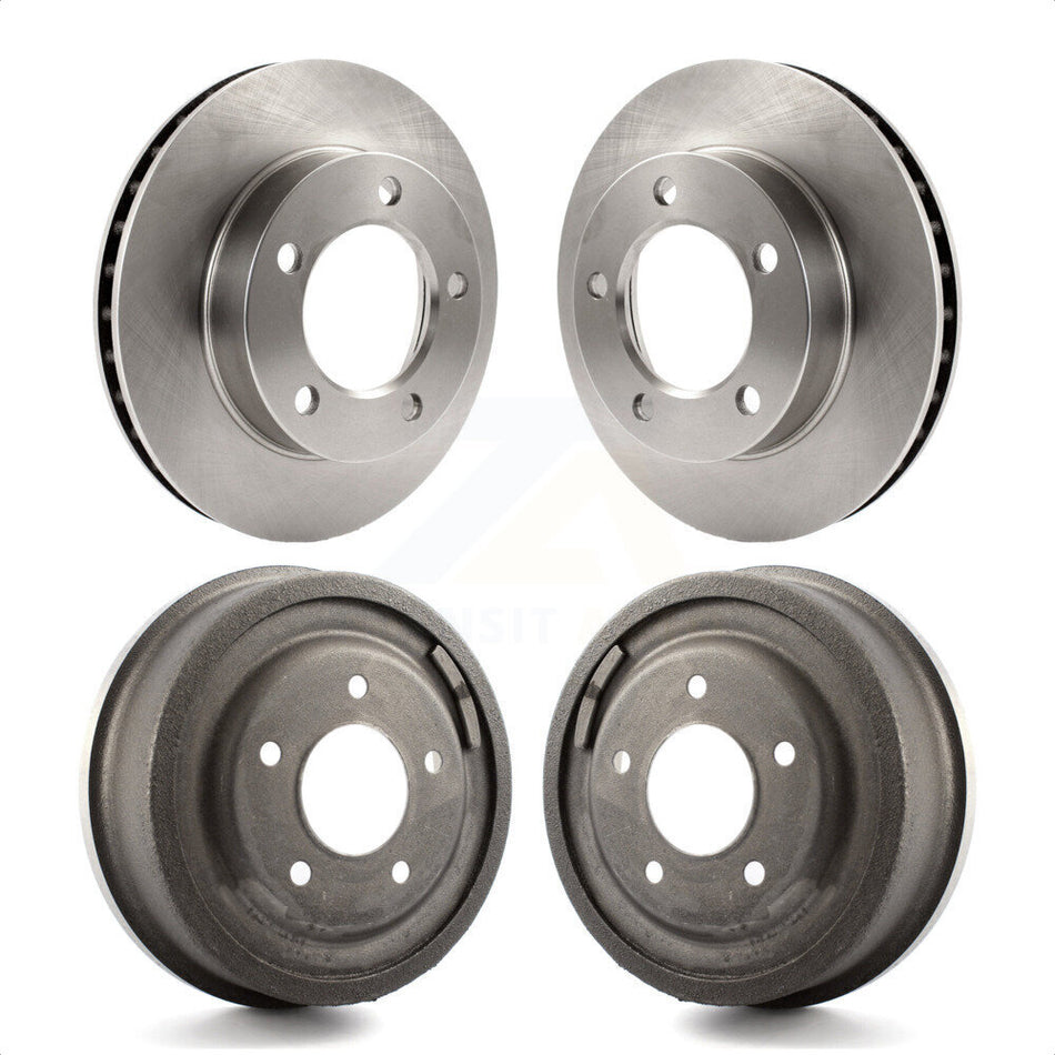 Front Rear Disc Brake Rotors Drums Kit For Ford F-150 Bronco K8-102143 by Top Quality