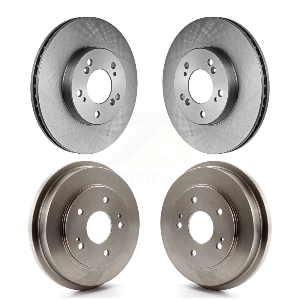 Front Rear Disc Brake Rotors Drums Kit For 1997-2001 Honda CR-V K8-102160 by Top Quality