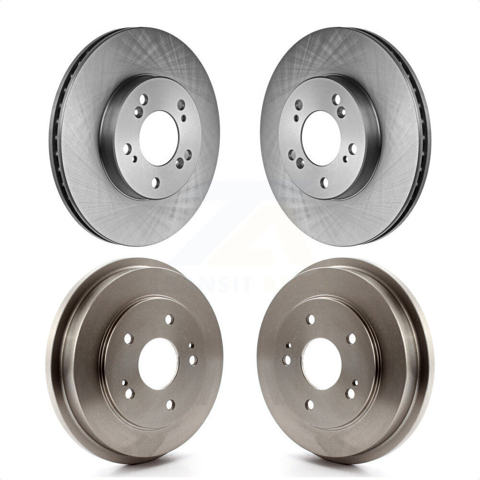 Front Rear Disc Brake Rotors Drums Kit For 1997-2001 Honda CR-V K8-102160 by Top Quality