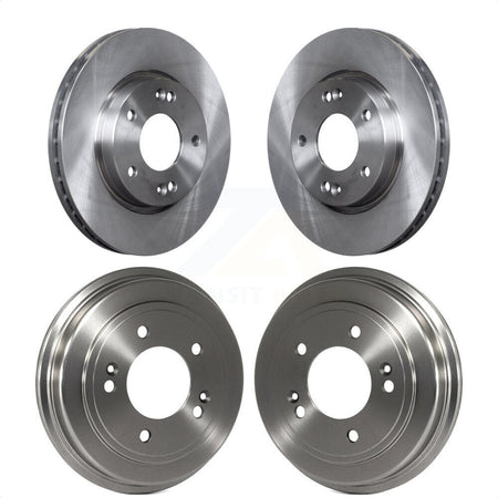 Front Rear Disc Brake Rotors Drums Kit For Hyundai Elantra K8-102162 by Top Quality