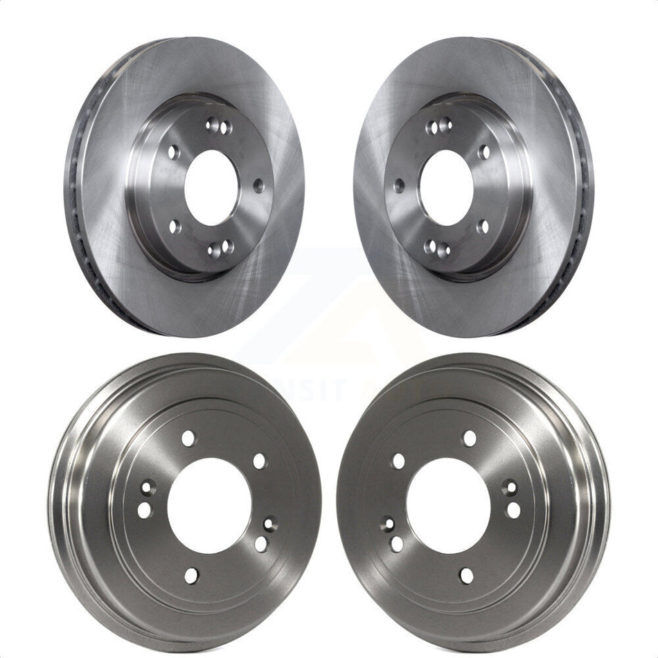 Front Rear Disc Brake Rotors Drums Kit For Hyundai Elantra K8-102162 by Top Quality