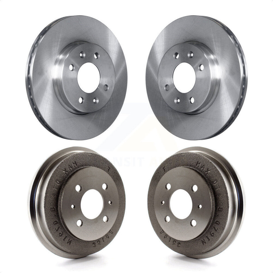 Front Rear Disc Brake Rotors Drums Kit For 2006 Hyundai Accent Sedan To 09 30 05 K8-102168 by Top Quality