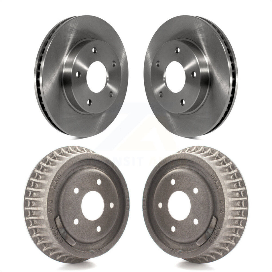 Front Rear Disc Brake Rotors Drums Kit For Chevrolet S10 Isuzu Hombre K8-102182 by Top Quality