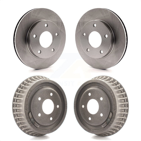 Front Rear Disc Brake Rotors Drums Kit For Chevrolet S10 GMC Blazer Sonoma Jimmy Oldsmobile Bravada Typhoon K8-102183 by Top Quality