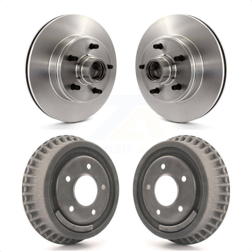 Front Rear Disc Brake Rotors Drums Kit For Chevrolet Astro GMC Safari K8-102199 by Top Quality