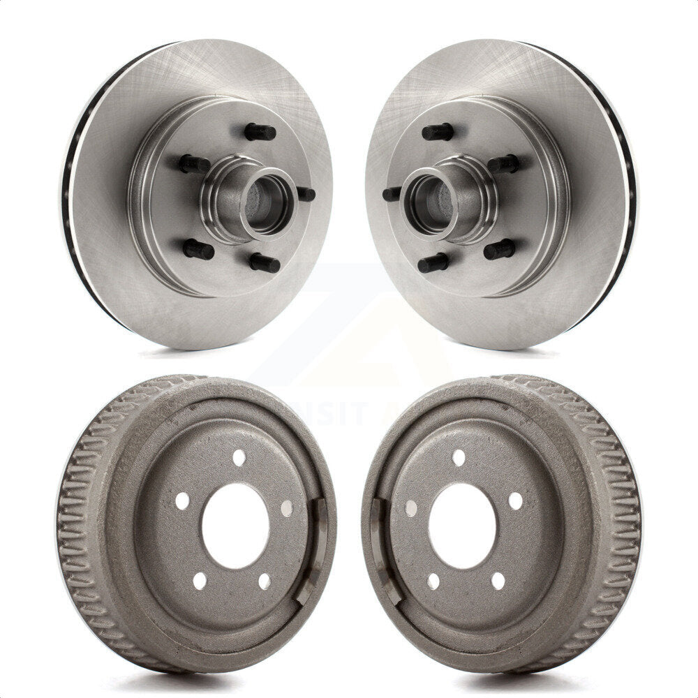 Front Rear Disc Brake Rotors Drums Kit For C1500 Chevrolet GMC K8-102219 by Top Quality