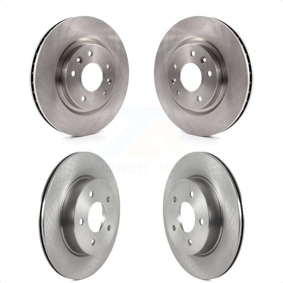 Front Rear Disc Brake Rotors Kit For Nissan Rogue Sport LEAF Qashqai K8-102250 by Top Quality