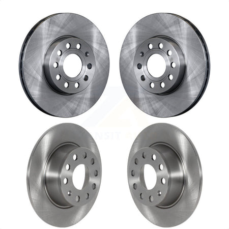 Front Rear Disc Brake Rotors Kit For Volkswagen Jetta Taos K8-102277 by Top Quality