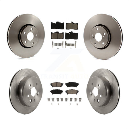 Front Rear Disc Brake Rotors And Ceramic Pads Kit (6Pc) For Lexus IS200t IS300 IS350 K8C-100002 by Transit Auto