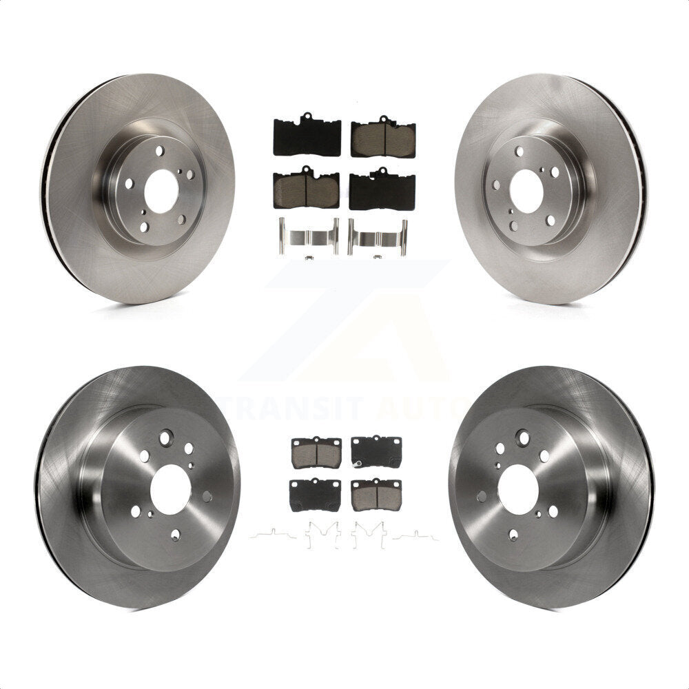 Front Rear Disc Brake Rotors And Ceramic Pads Kit (6Pc) For Lexus GS350 IS350 GS450h GS460 K8C-100003 by Transit Auto