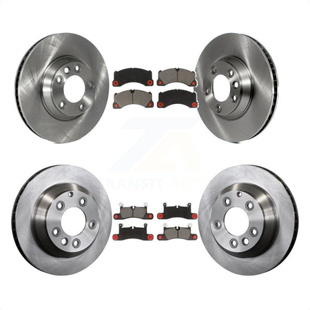 Front Rear Disc Brake Rotors And Ceramic Pads Kit (6Pc) For Porsche Cayenne K8C-100012 by Transit Auto