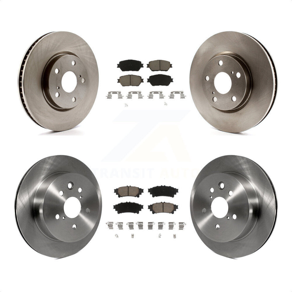 Front Rear Disc Brake Rotors And Ceramic Pads Kit (6Pc) For 2014 Lexus IS250 C F Sport K8C-100017 by Transit Auto