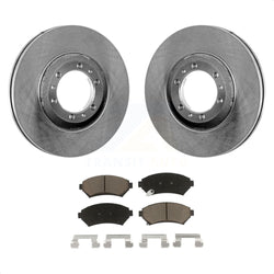 Front Disc Brake Rotors And Ceramic Pad Kit For Buick LeSabre Century Pontiac Grand Prix Chevrolet Venture Regal Oldsmobile Montana Bonneville Intrigue Silhouette Trans Sport K8C-100036