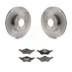 Front Disc Brake Rotors And Ceramic Pads Kit For Ford Focus K8C-100065