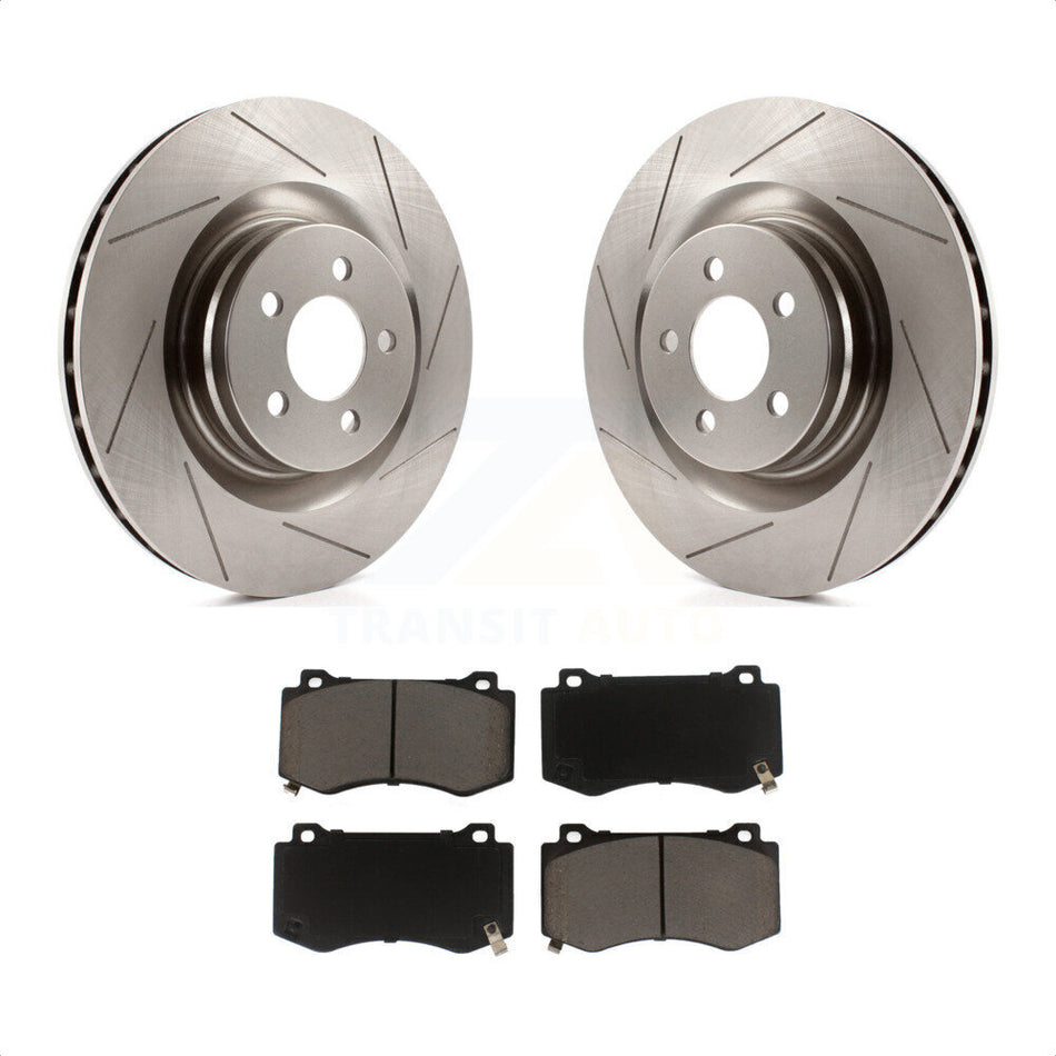 Front Disc Brake Rotors And Ceramic Pads Kit For Dodge Charger Chrysler 300 Challenger Magnum K8C-100069 by Transit Auto