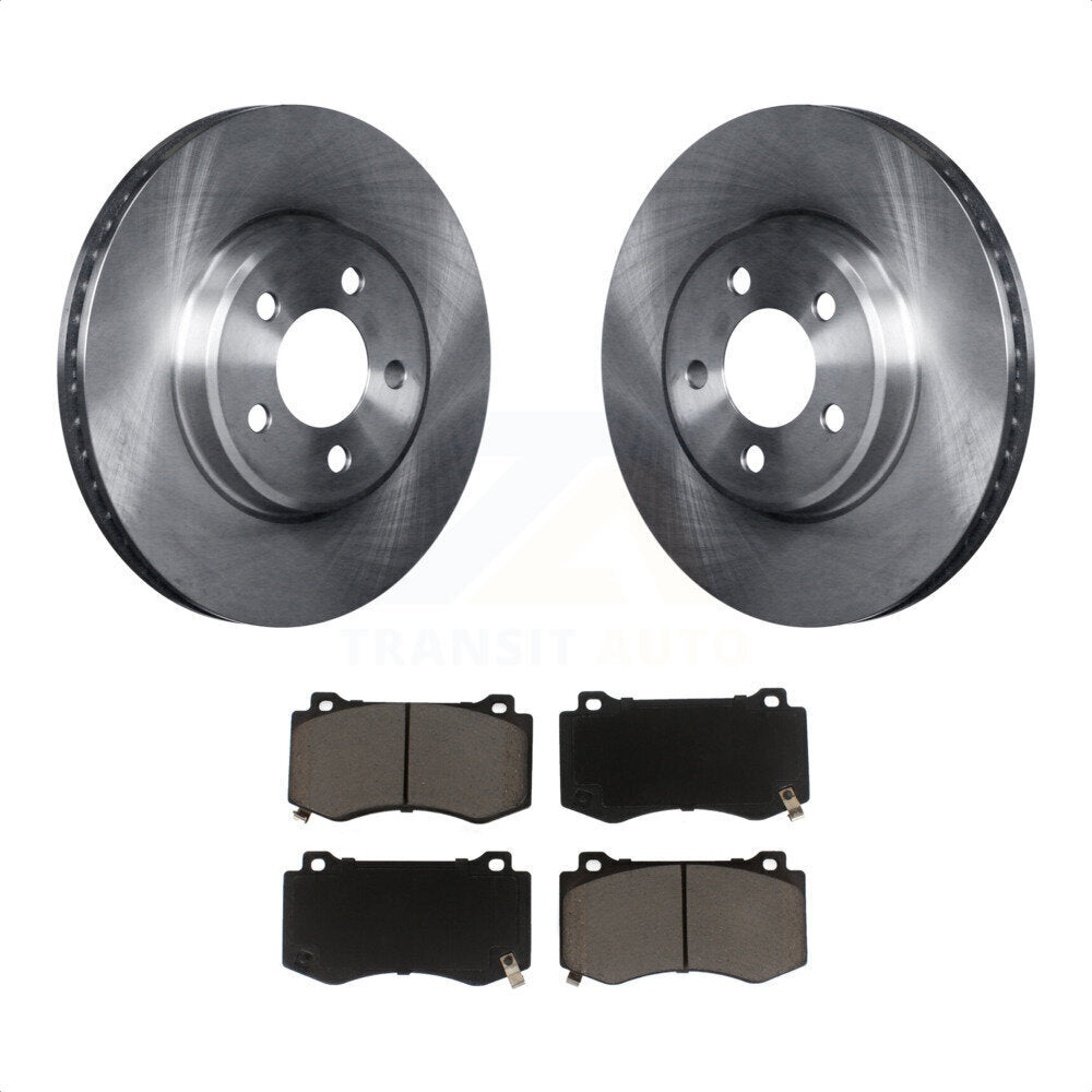 Front Disc Brake Rotors And Ceramic Pads Kit For 2019 Dodge Charger GT With Brembo Brakes K8C-100070 by Transit Auto