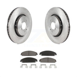 Front Disc Brake Rotors And Ceramic Pads Kit For Dodge Charger With 355mm Diameter Rotor K8C-100071