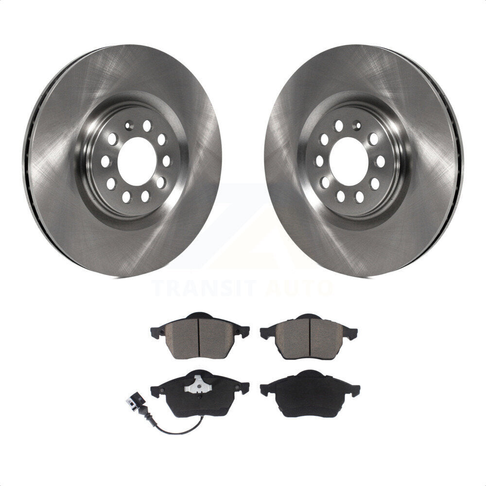 Front Disc Brake Rotors And Ceramic Pads Kit For Volkswagen Jetta Audi Golf TT Quattro K8C-100073 by Transit Auto