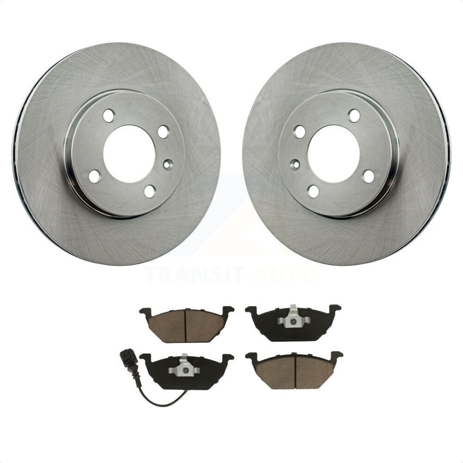 Front Disc Brake Rotors And Ceramic Pads Kit For 1999 Volkswagen Jetta 1.9L Old Body Style K8C-100077 by Transit Auto