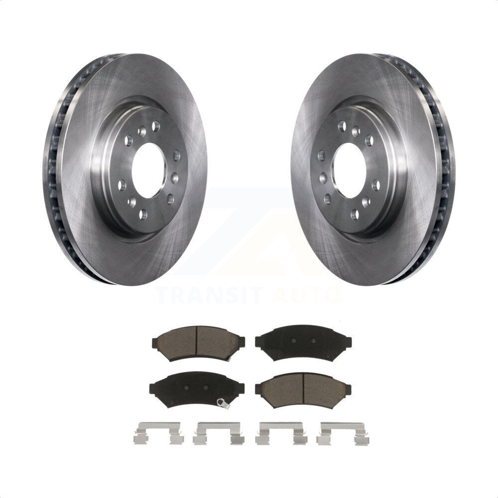 Front Disc Brake Rotors And Ceramic Pads Kit For Chevrolet Uplander Buick Terraza Pontiac Montana Saturn Relay K8C-100082 by Transit Auto