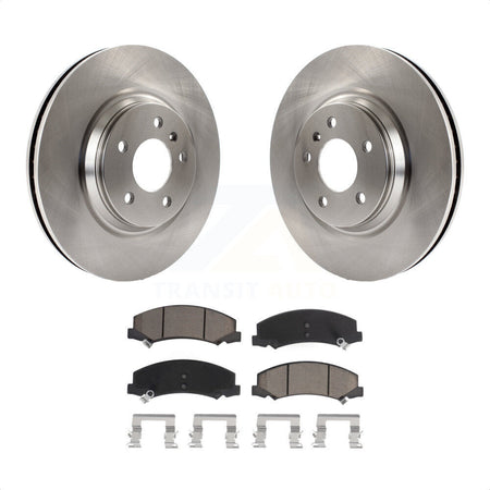 Front Disc Brake Rotors And Ceramic Pads Kit For Chevrolet Buick Lucerne Impala Cadillac DTS Limited LaCrosse Allure K8C-100084 by Transit Auto