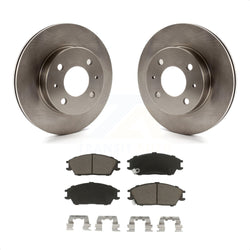 Front Disc Brake Rotors And Ceramic Pads Kit For 2000-2005 Hyundai Accent K8C-100094