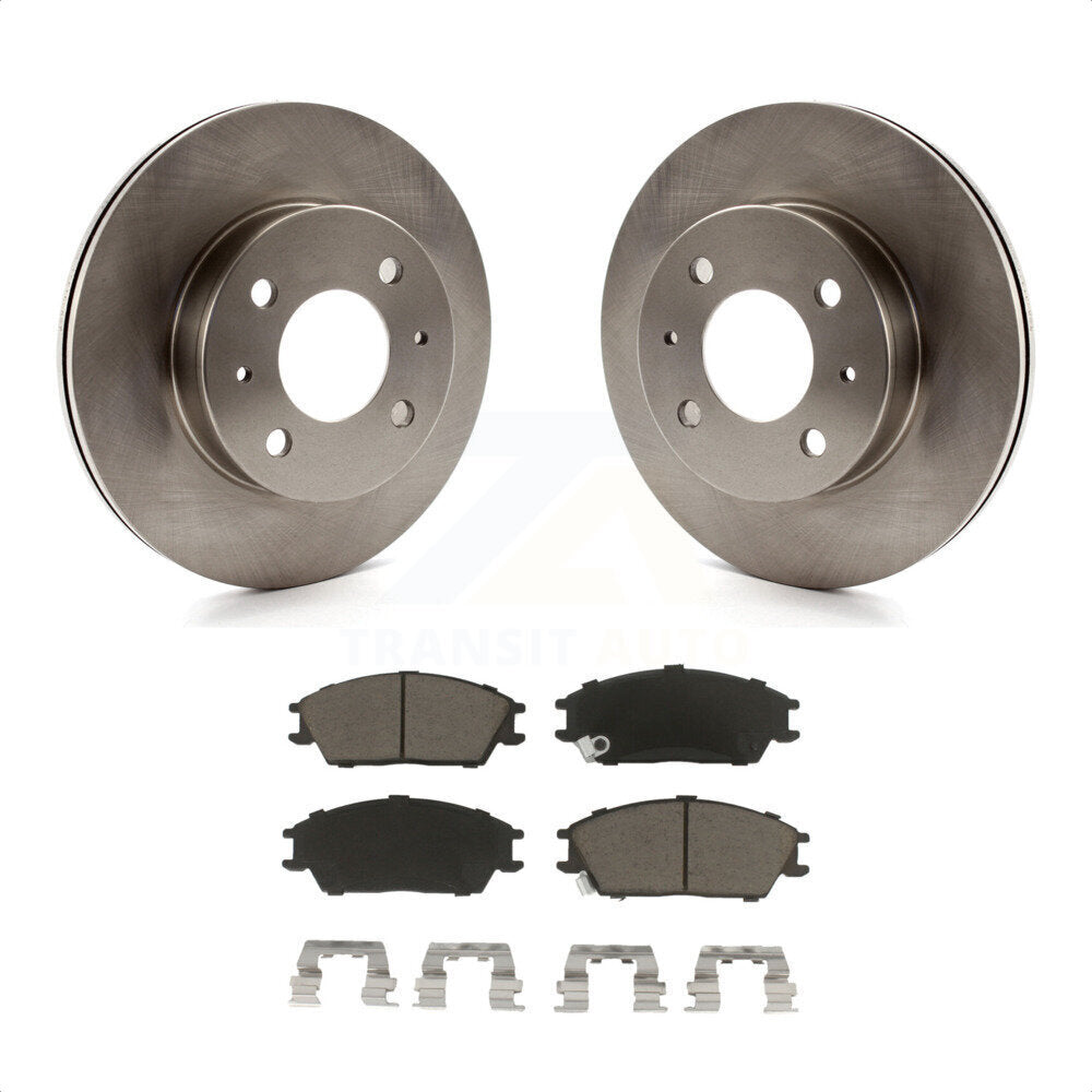 Front Disc Brake Rotors And Ceramic Pads Kit For 2000-2005 Hyundai Accent K8C-100094 by Transit Auto