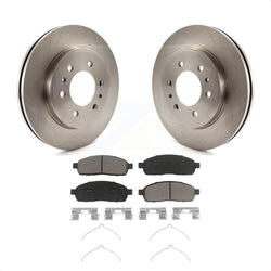 Front Disc Brake Rotors And Ceramic Pads Kit For 2009 Ford F-150 With 6 Lug Wheels K8C-100099