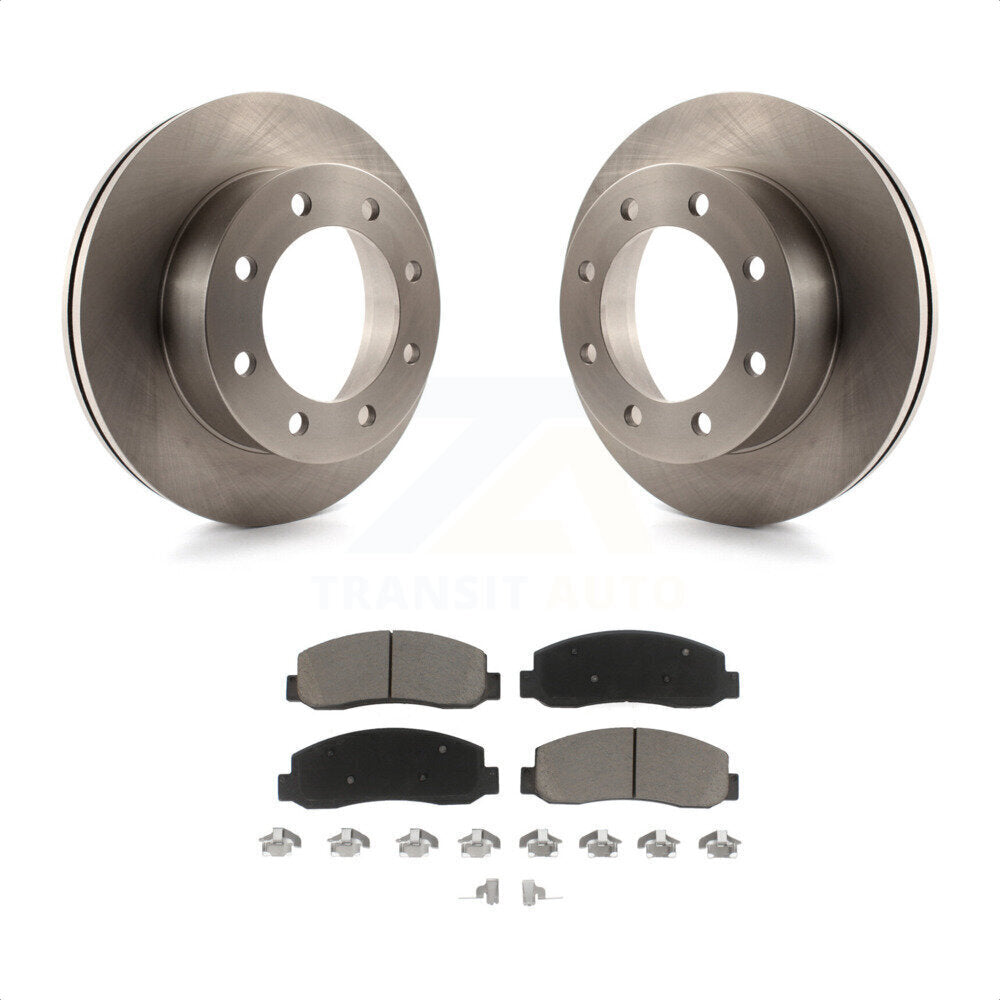 Front Disc Brake Rotors And Ceramic Pads Kit For Ford F-350 Super Duty F-450 K8C-100101 by Transit Auto