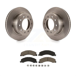 Front Disc Brake Rotors And Ceramic Pads Kit For Ram 5500 Dodge Sterling Truck 4500 Bullet 45 55 K8C-100104