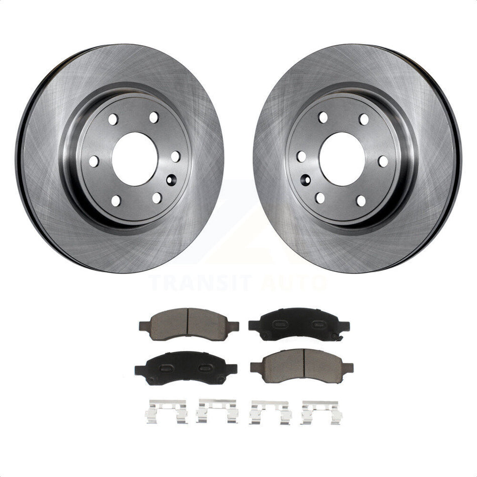 Front Disc Brake Rotors And Ceramic Pads Kit For Chevrolet Traverse GMC Acadia Buick Enclave Saturn Outlook Limited K8C-100106 by Transit Auto