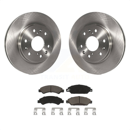 Front Disc Brake Rotors And Ceramic Pads Kit For 2007-2007 Chevrolet Tahoe GMC Suburban 1500 Yukon Cadillac Avalanche XL Escalade ESV EXT K8C-100117 by Transit Auto