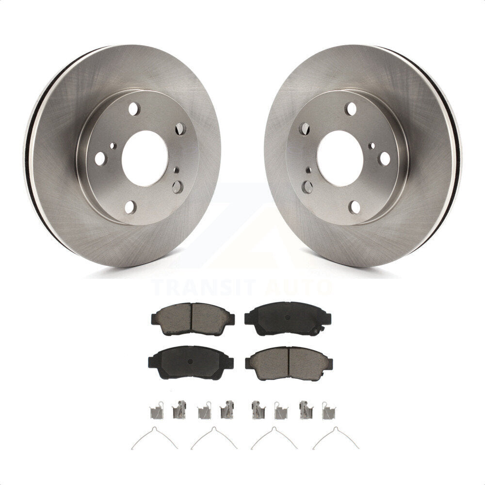 Front Disc Brake Rotors And Ceramic Pads Kit For Toyota Camry 2.2L K8C-100119 by Transit Auto