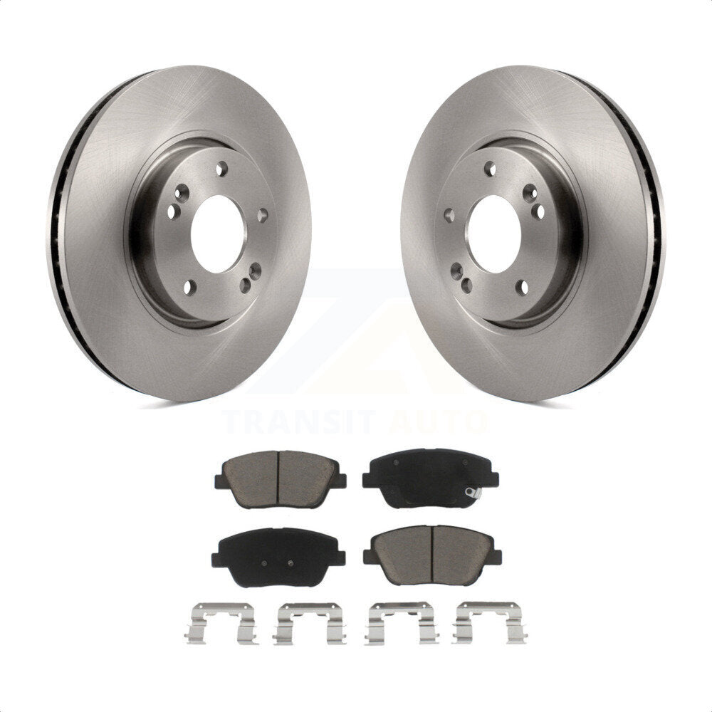 Front Disc Brake Rotors And Ceramic Pads Kit For Hyundai Sonata Kia Optima K8C-100123 by Transit Auto