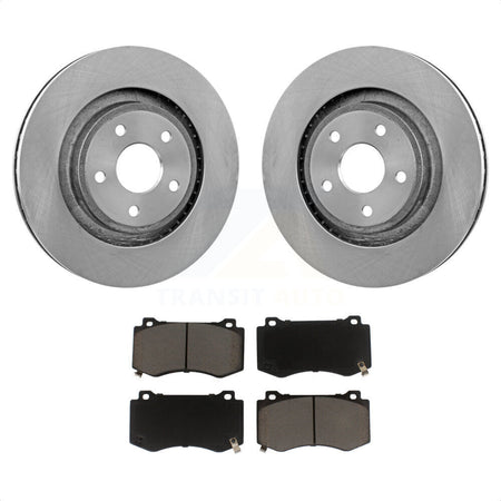 Front Disc Brake Rotors And Ceramic Pads Kit For 2006-2010 Jeep Grand Cherokee SRT8 K8C-100142 by Transit Auto