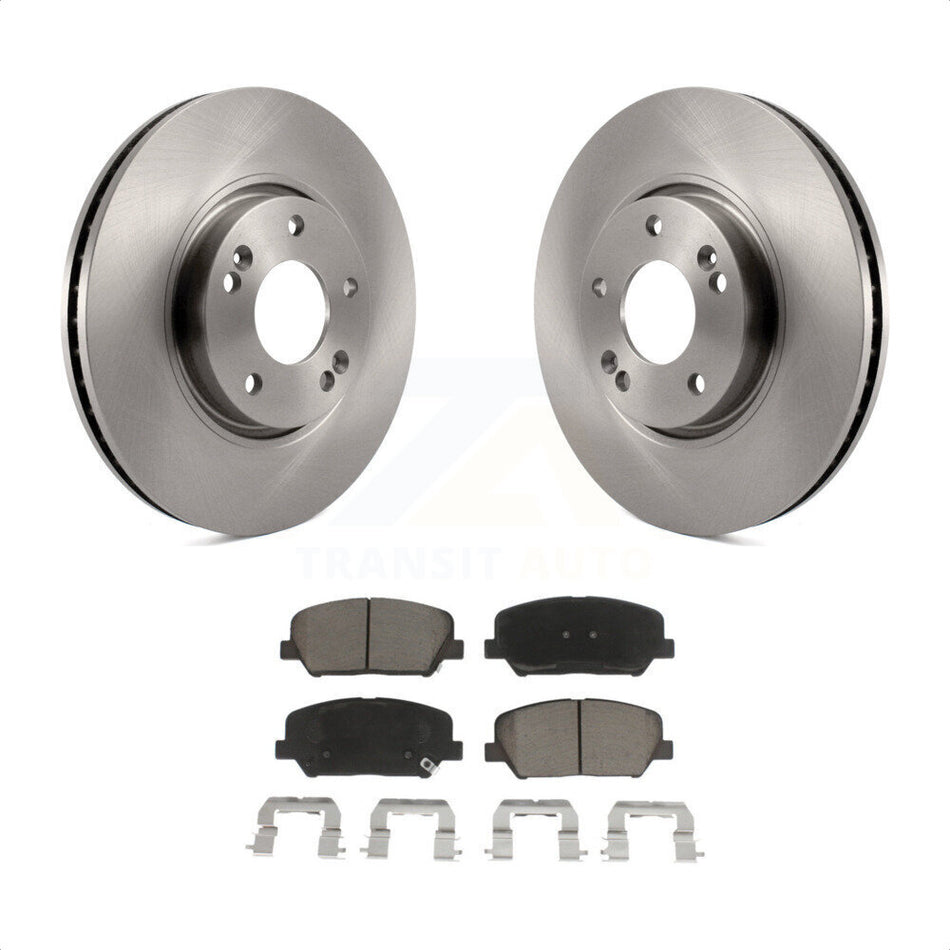 Front Disc Brake Rotors And Ceramic Pads Kit For Kia Forte Forte5 Koup K8C-100143 by Transit Auto