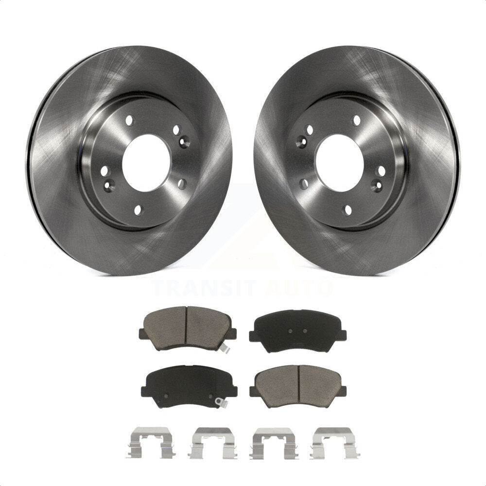 Front Disc Brake Rotors And Ceramic Pads Kit For Hyundai Elantra Kia Forte Veloster GT Forte5 Coupe Koup K8C-100144 by Transit Auto