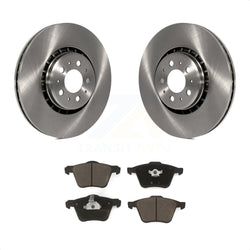 Front Disc Brake Rotors And Ceramic Pads Kit For 2003-2014 Volvo XC90 With 336mm Diameter Rotor K8C-100149