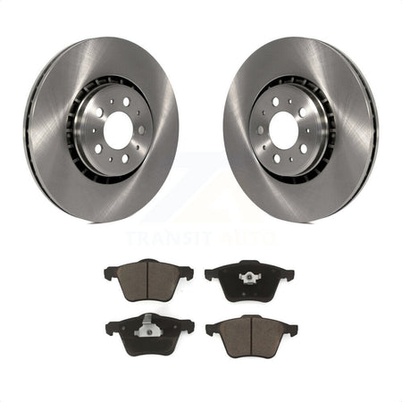 Front Disc Brake Rotors And Ceramic Pads Kit For 2003-2014 Volvo XC90 With 336mm Diameter Rotor K8C-100149 by Transit Auto